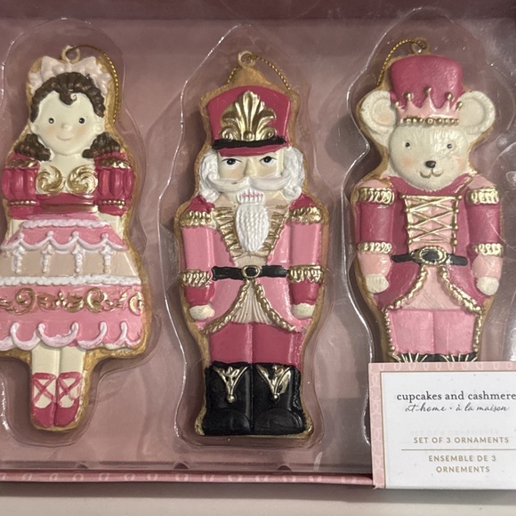 Cupcakes and Cashmere Ballerina Nutcracker Mouse Pink Christmas Ornaments - Picture 2 of 4